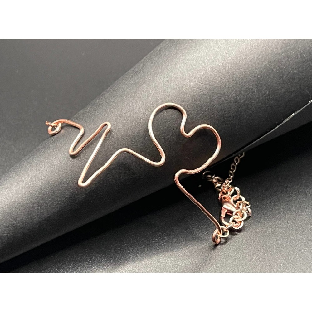 Copper Wire Heart Beat Bracelet